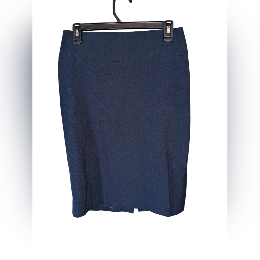Peserico Navy Pencil Skirt Made In Italy Size Small